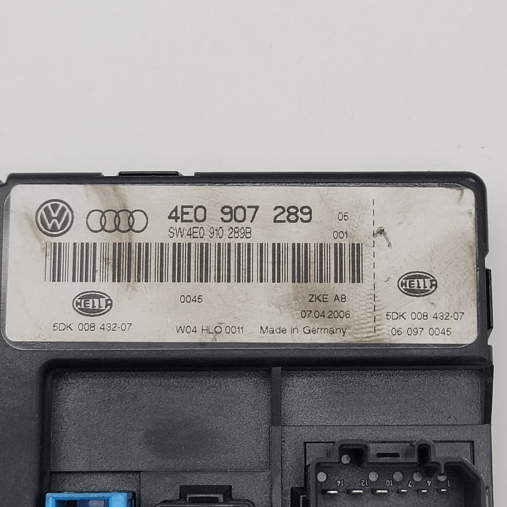 2002- 2009 Audi A8 Multifunction Central Power Control Module 4E0907289