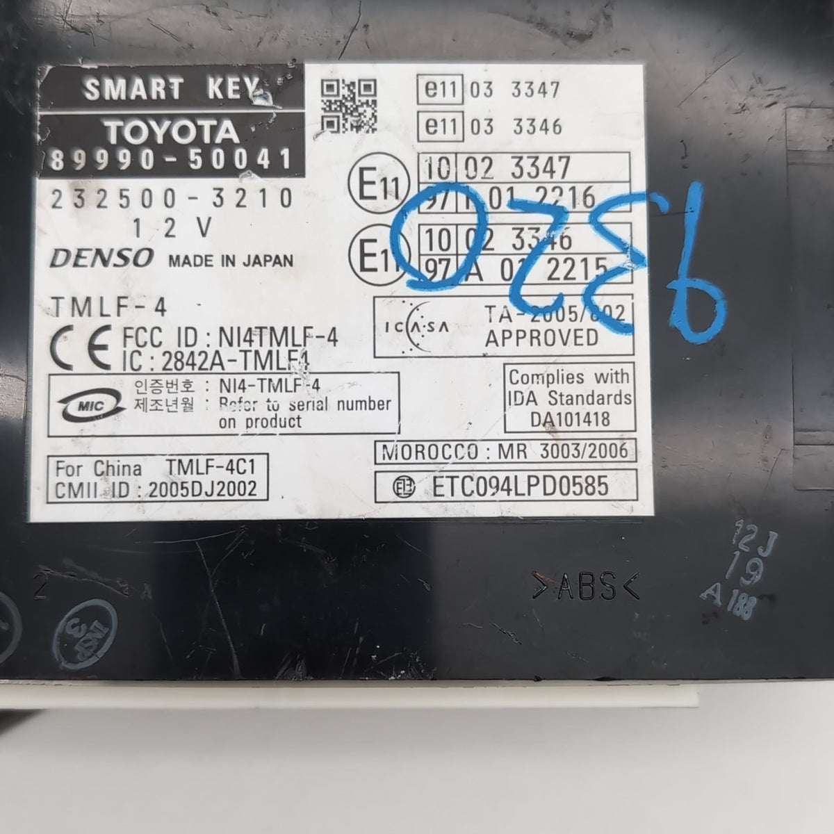2007 2008 LEXUS LS460 LS600H Smart Key Theft Locking Control Module 89990-50041