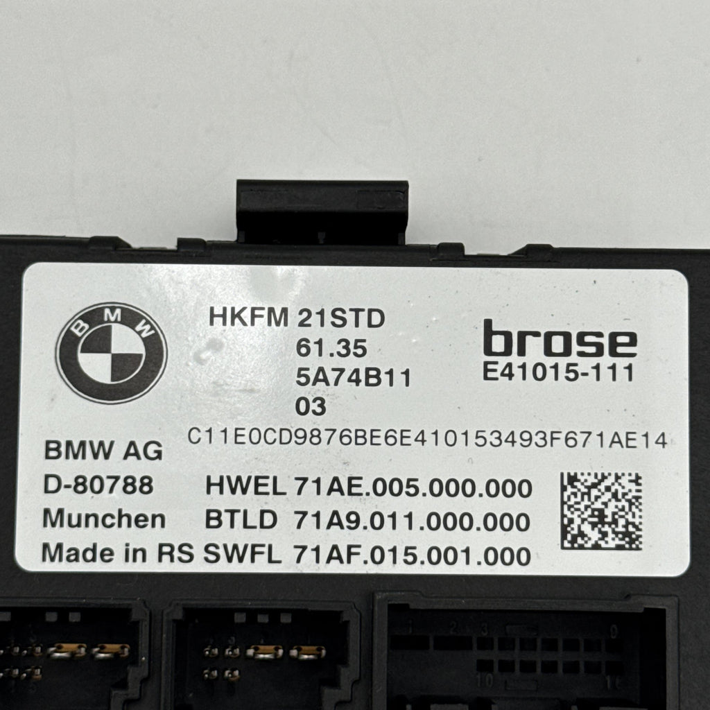 2023 2024 2025 BMW G60 XM X1 X2 X3 Trunk Lid Liftgate Control Module 5A74B11