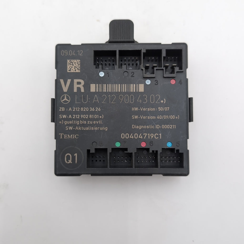 2008- 2015 Mercedes E350 C350 W212 Front Right Door Control Module A2129004302