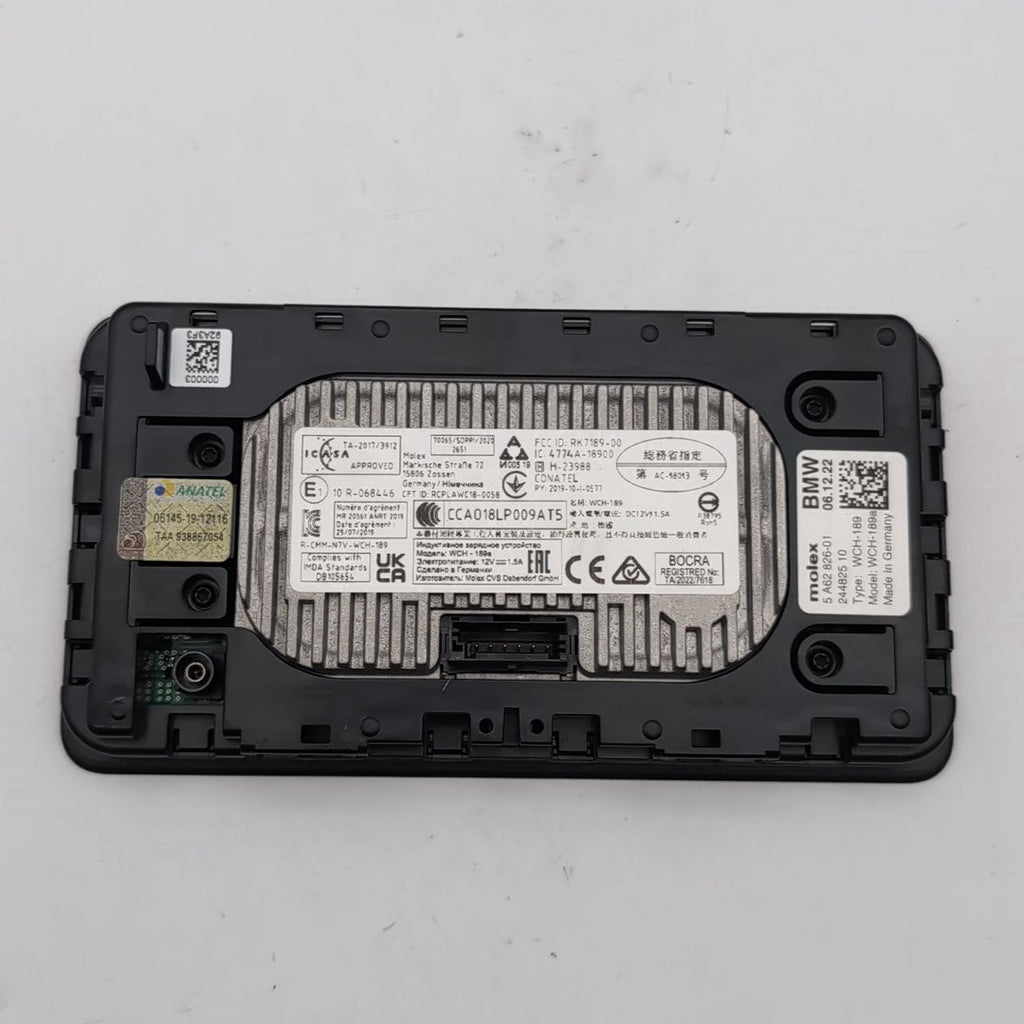 2019 - 2024 BMW X3 X4 X6 Front Center Console Wireless Charing Pad Tray