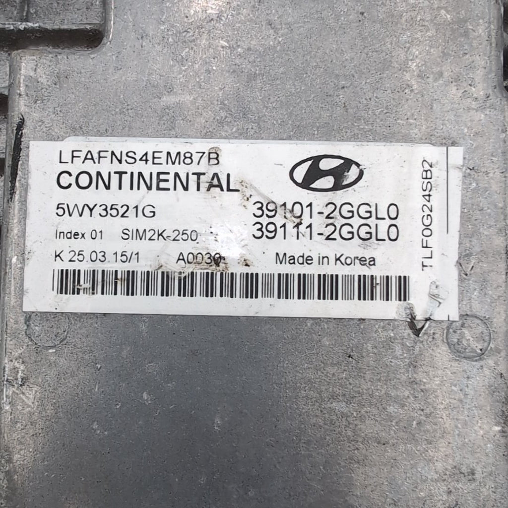 2015 2016 2017 Hyundai Sonata 2.4 Engine Computer Control Module ECU 39101-2GGL0