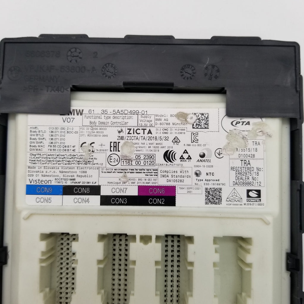 2023 2024 2025 BMW 7 Series G11 G12 Body Domain Comfort Control Module 5A5D499