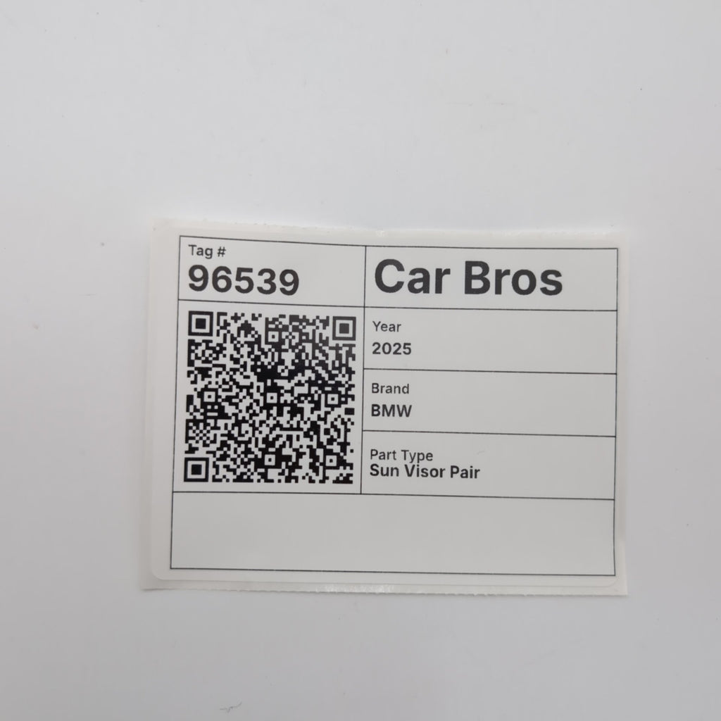 2023 2024 2025 BMW X1 U11 Sun Visor Pair Black Left Right OEM 9462415 9462420