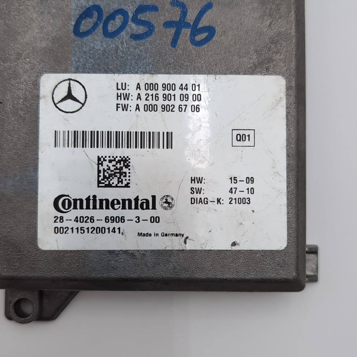 2010- 2018 Mercedes W212 W218 CLS63 Cruise Control Module OEM A0009004401