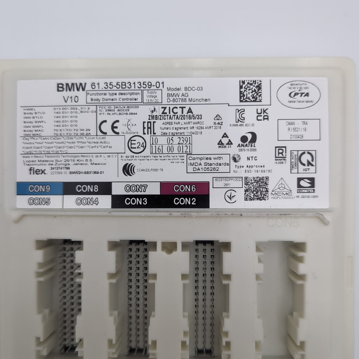 2023 2024 BMW 330i G20 G01 G42 G22 G82 G80 Body Controller Module V10 5B31359