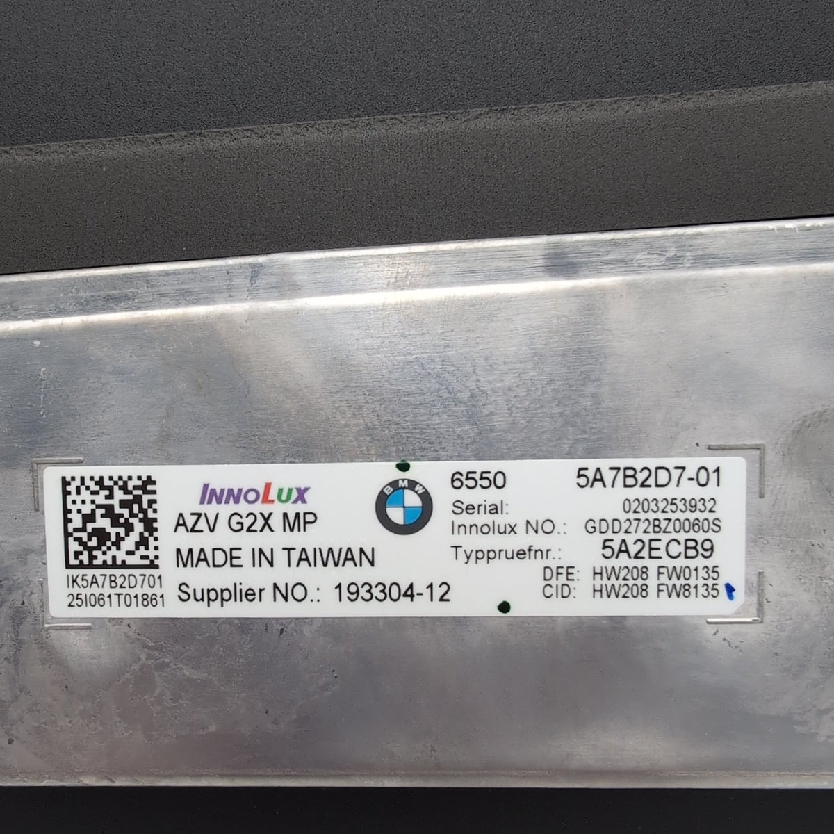 2023 - 2026 BMW G20 G26 G42 M3 M4 Instrument Cluster Infotainment Display Screen