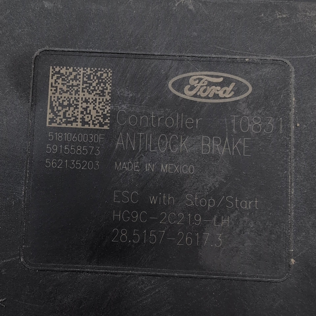 2017 2018 Ford Fusion 1.5L ABS Anti Lock Brake Pump Control Unit HG9C-2B373-BH
