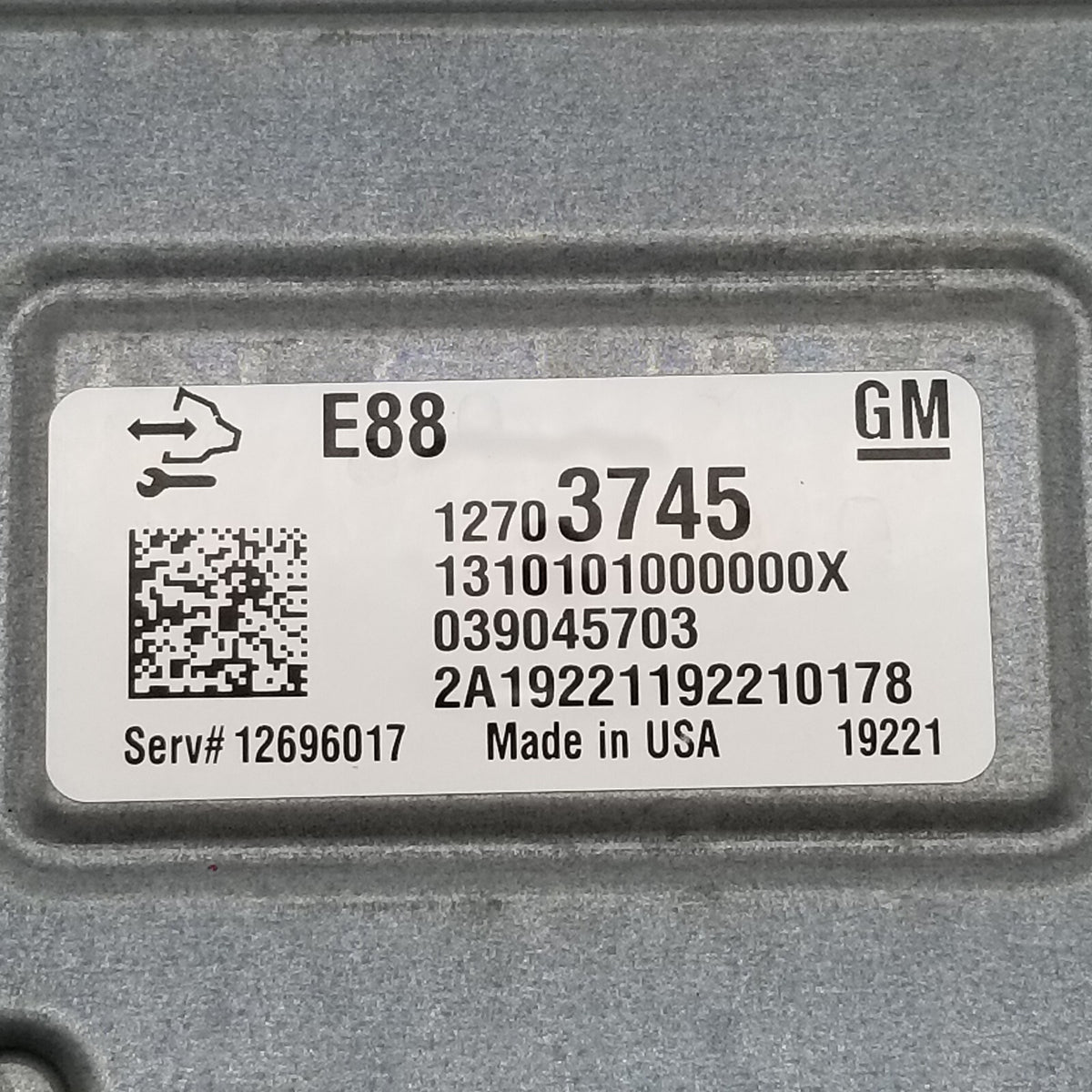2020 CHEVROLET MALIBU Computer Brain Engine Control ECU ECM EBX 12703745