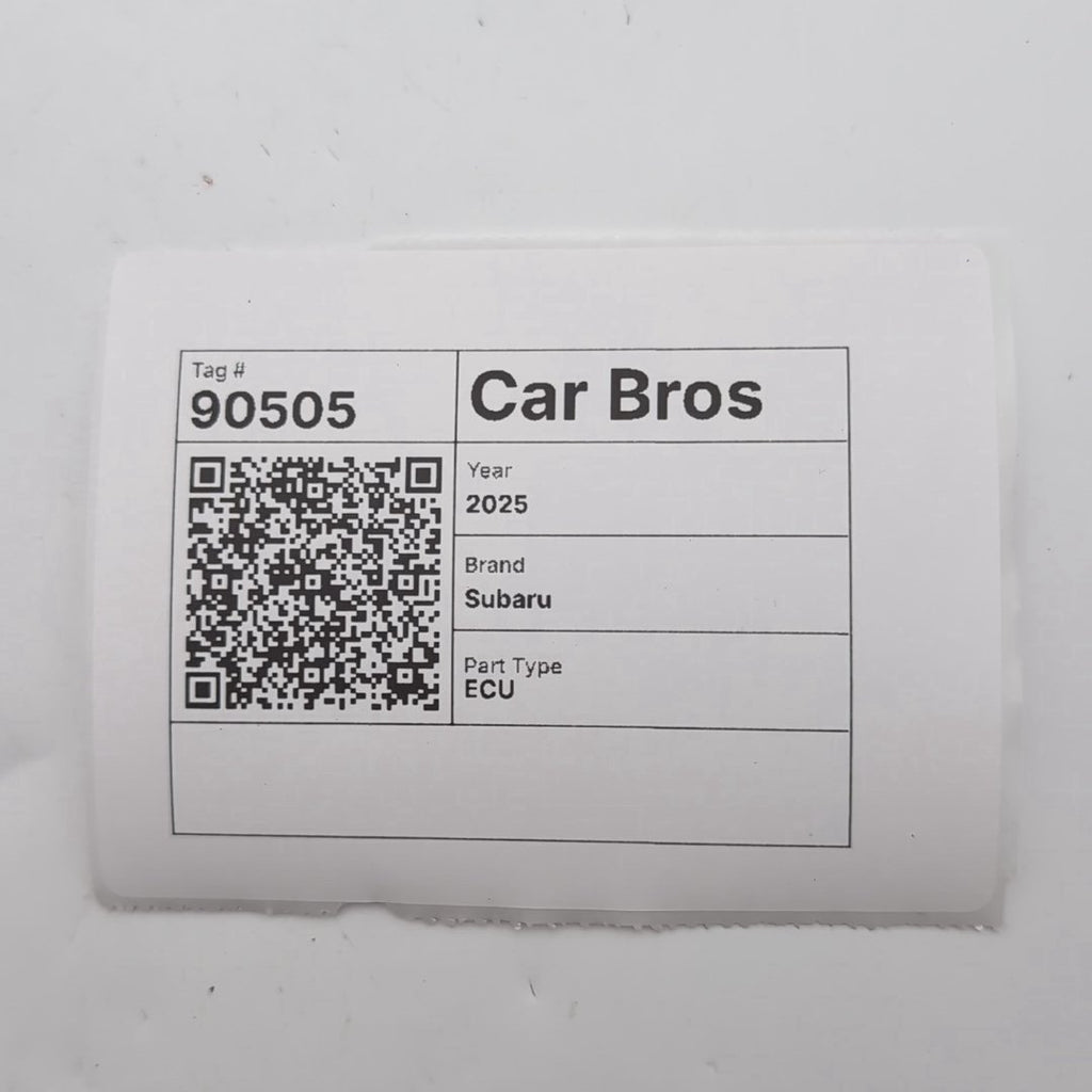 2025 Subaru XV Crosstrek Engine Computer Control Module 22765AU881