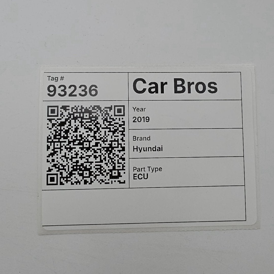 2019 Hyundai Santa Fe 2.0L Engine Computer Control Module ECU 39160-2GTD0