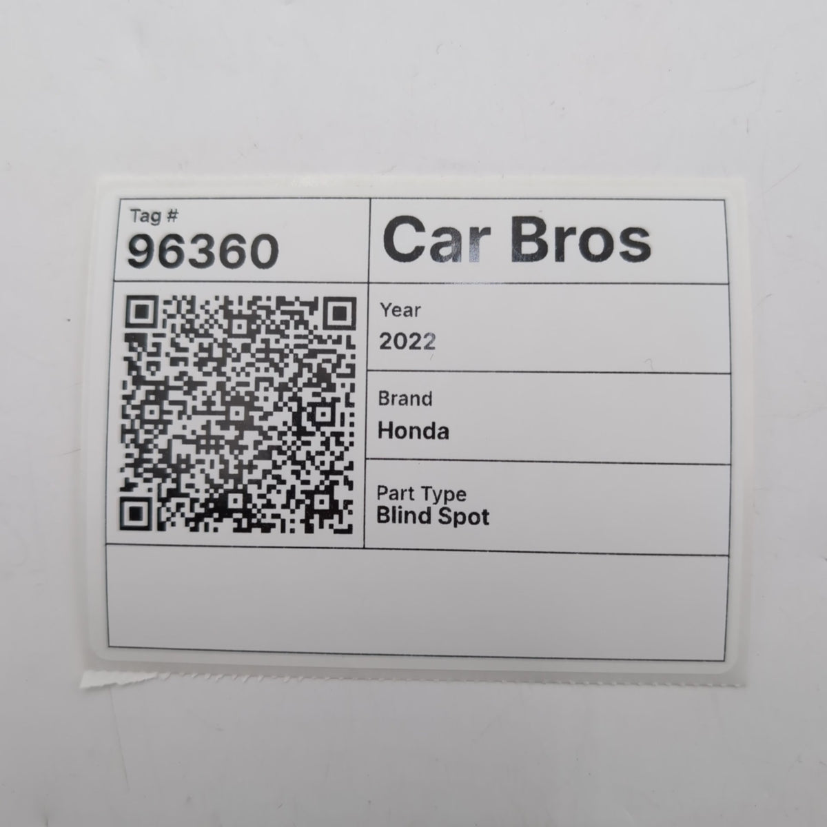 2022 2023 Honda Civic Rear Left Blind Spot Radar Sensor 36935-T20-A01