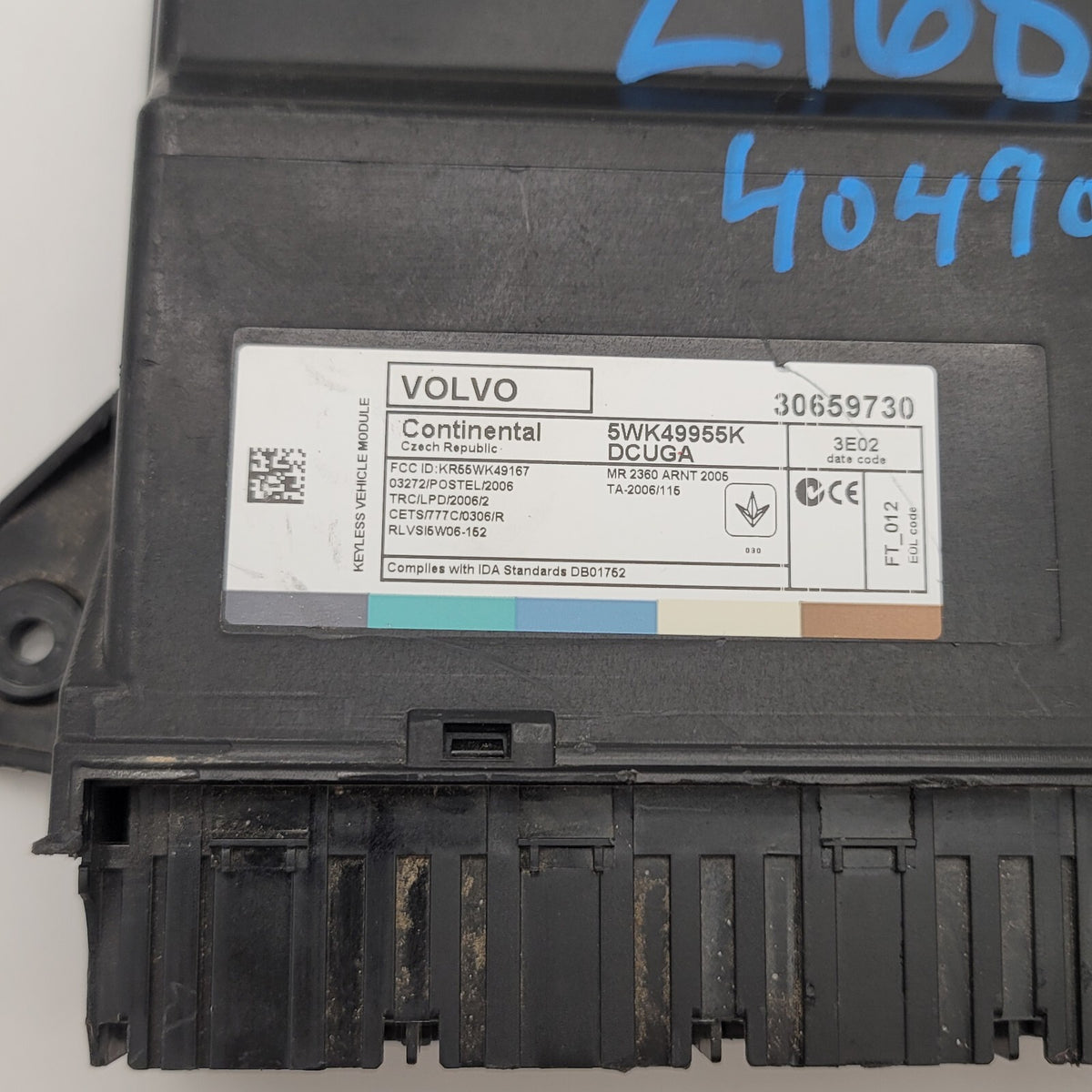 2015 2016 2017 2018 Volvo V60 S60 Central Locking Control Module Unit 30659730