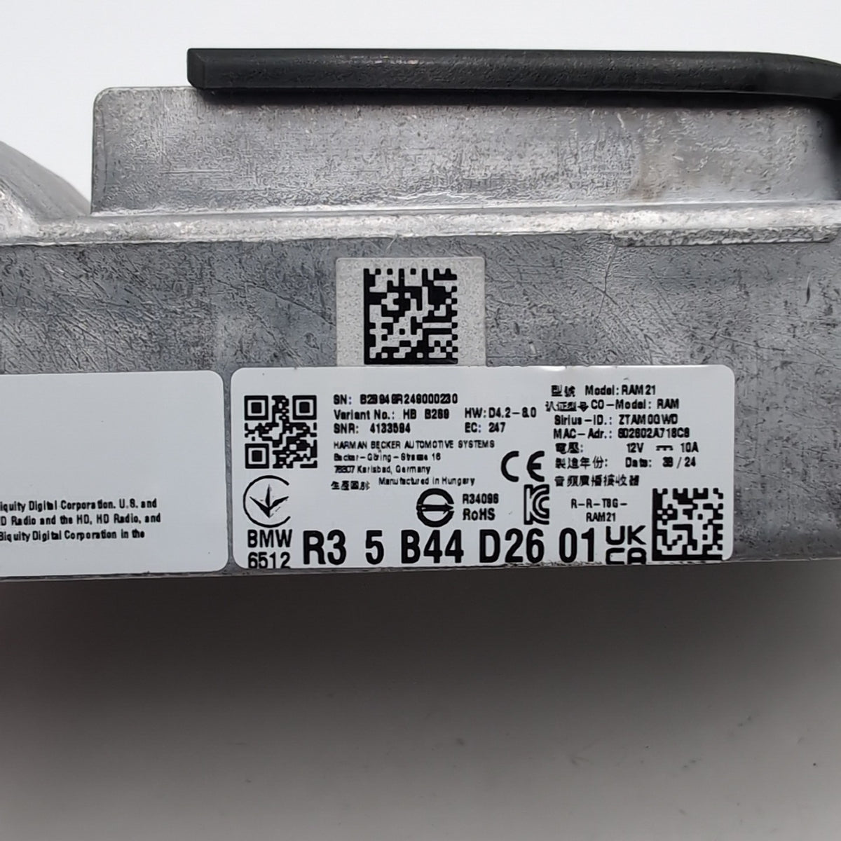 2024 2025 BMW X1 U11 X2 U10 Harmon Becker Audio Radio Receiver 6512 R3 5B44D26