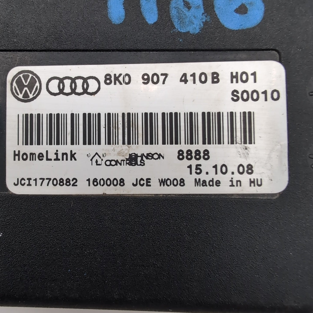 2007 - 2015 AUDI TT MK2 HOMELINK GARAGE DOOR OPENER CONTROL MODULE 8K0907410B