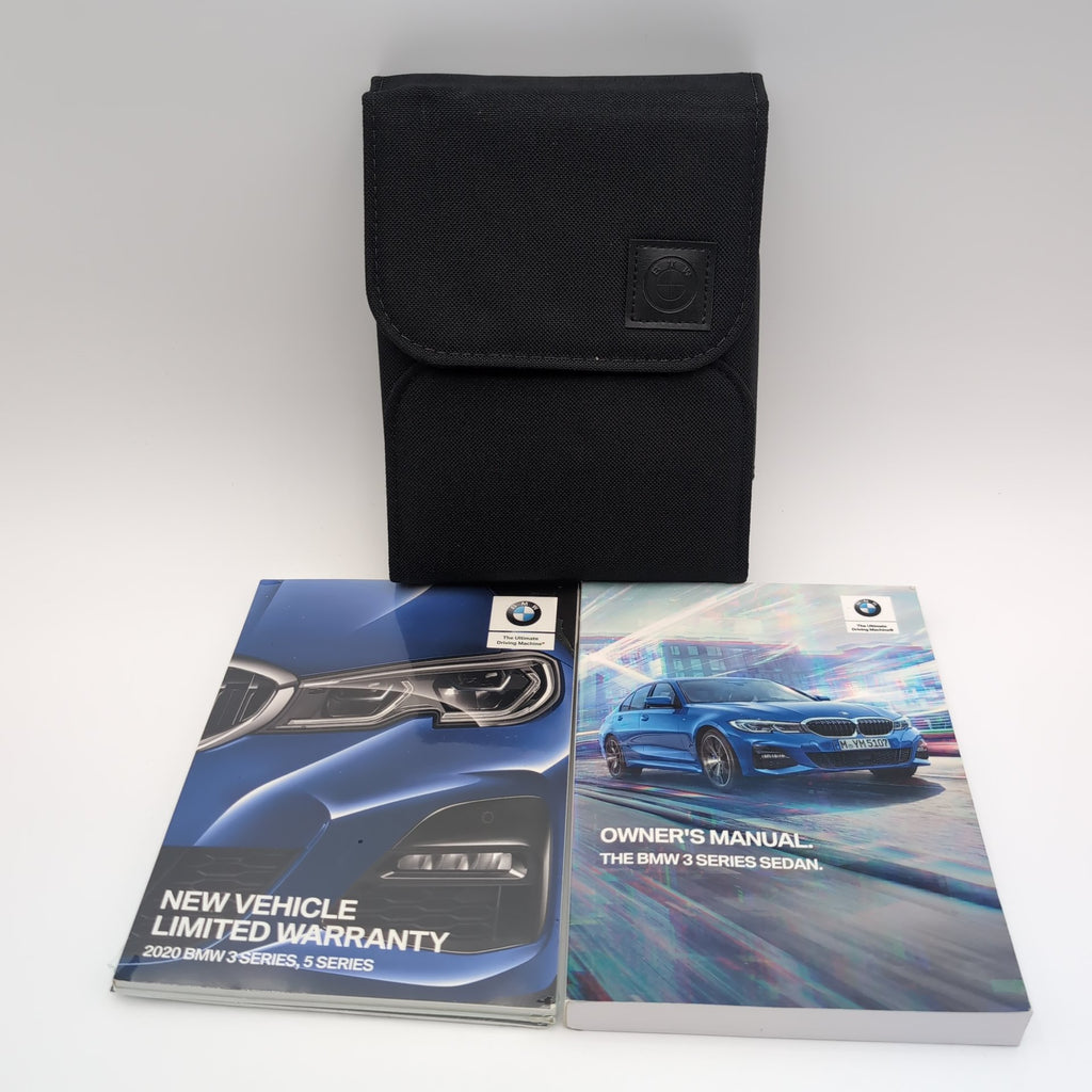 2020 BMW 3 Series Sedan G20 Owners Manual Handbook Set Kit with Case OEM