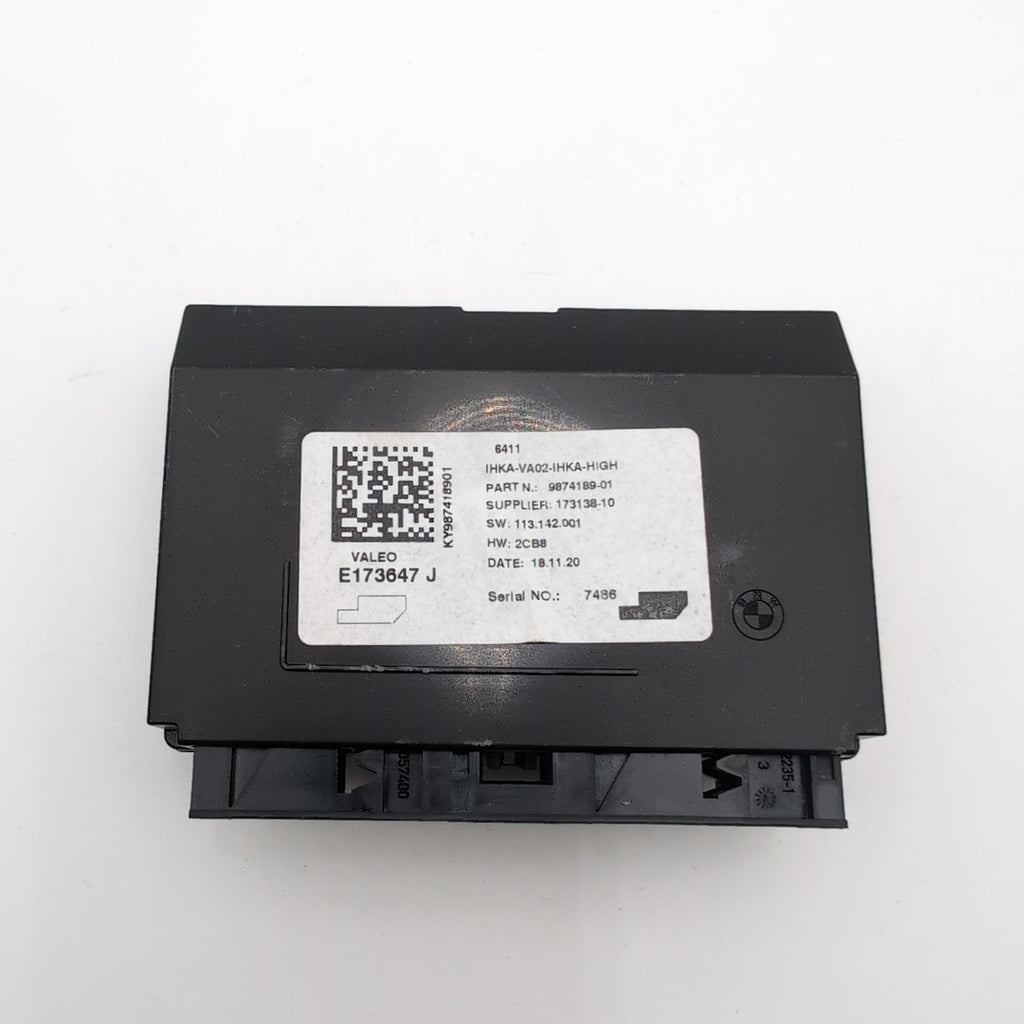 2017 - 2021 BMW X1 X2 i3 i3s HVAC AC Climate Control Module Amplifier 9874189