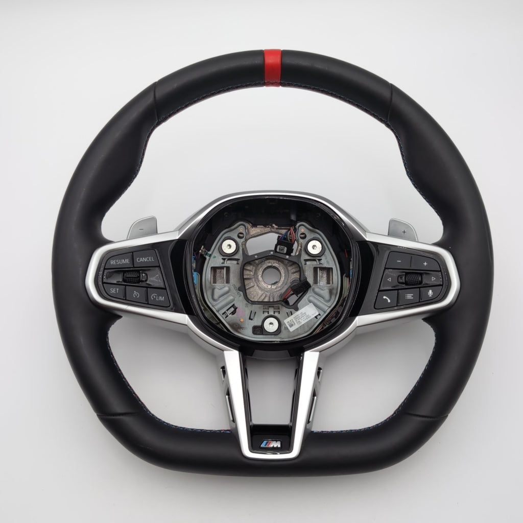 2025 2026 BMW M240i G20 G22 G42 M Sport Flat Bottom Steering Wheel Leather