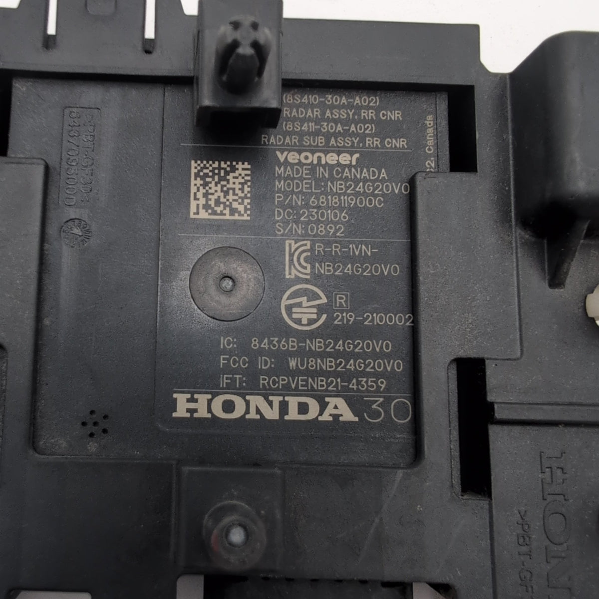 2023 2024 Honda Accord Rear Corner Blind Spot Radar Sensor 8S410-30A-A02