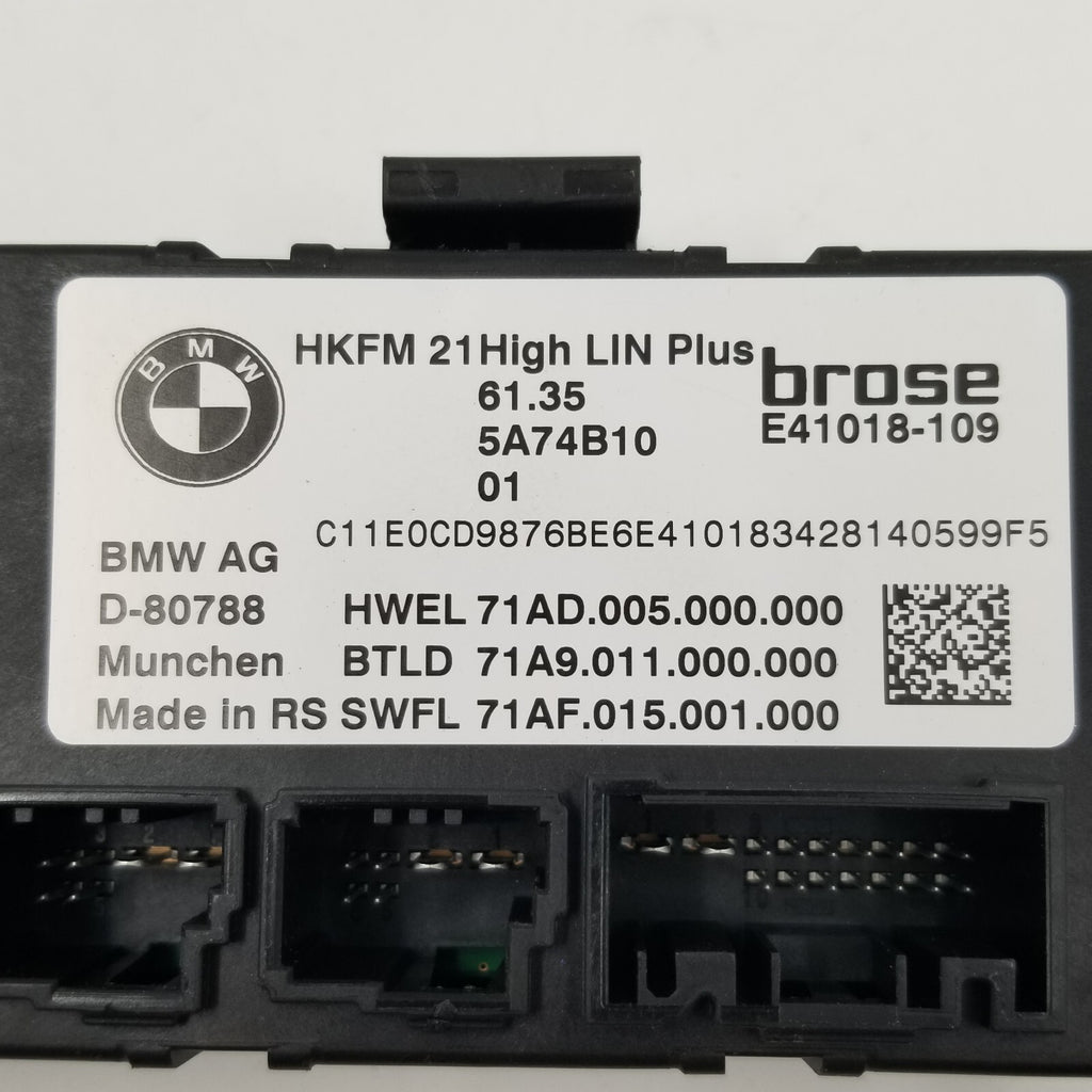 2024 2025 BMW G05 G07 X5 X7 Tailgate Liftgate Decklid Control Module OEM 5A74B10