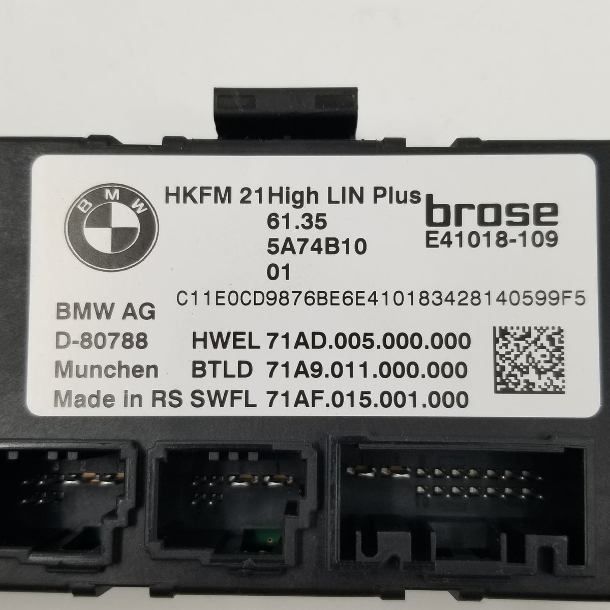 2024 2025 BMW G05 G07 X5 X7 Tailgate Liftgate Decklid Control Module OEM 5A74B10