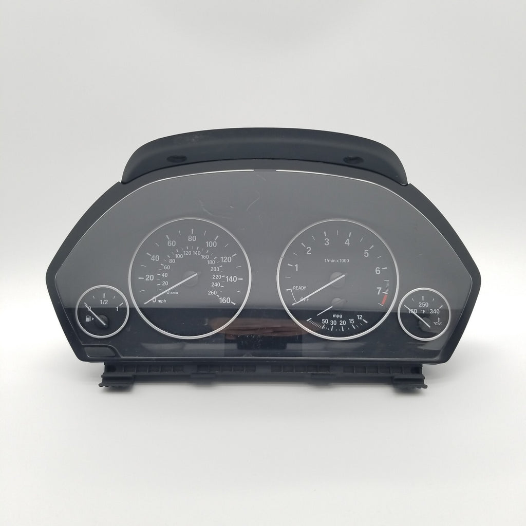 2013 2014 BMW 320i Speedometer Cluster Mph W/O Head-Up Display 9293933 Oem
