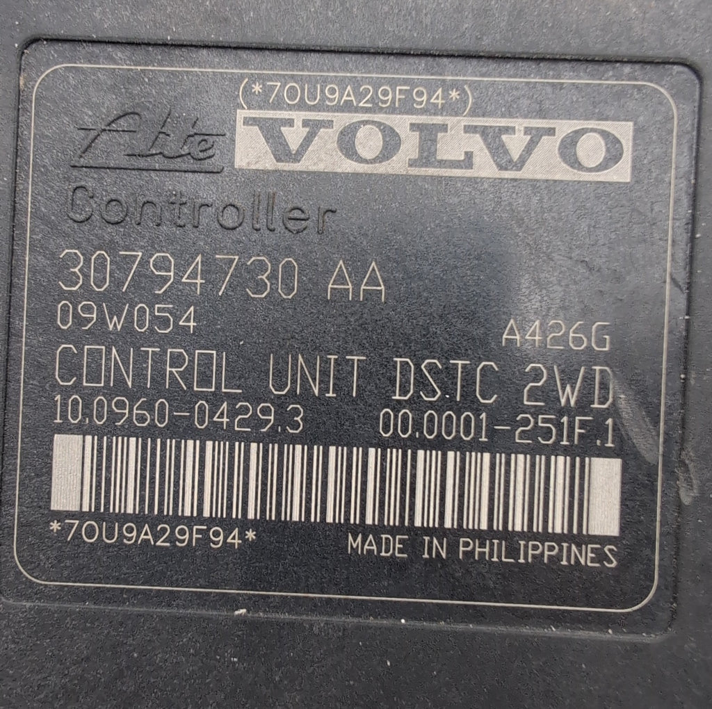 2008 2009 2010 Volvo C30 2.5L ABS Anti Lock Brake Pump Control Unit 30794728