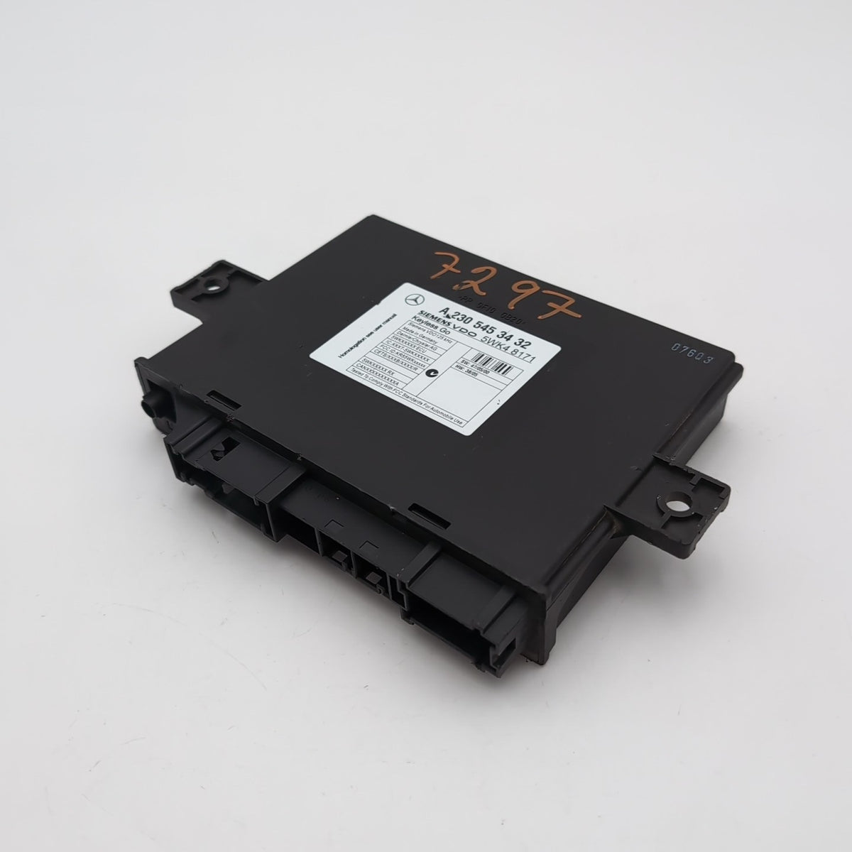 2007 2008 Mercedes R230 SL550 SL600 Keyless Go Entry Control Module A2305453432