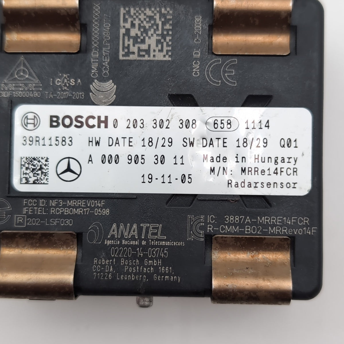 2019 - 2024 Mercedes A C CLA GLA GLE Cruise Distance Radar Sensor OEM A0009053011