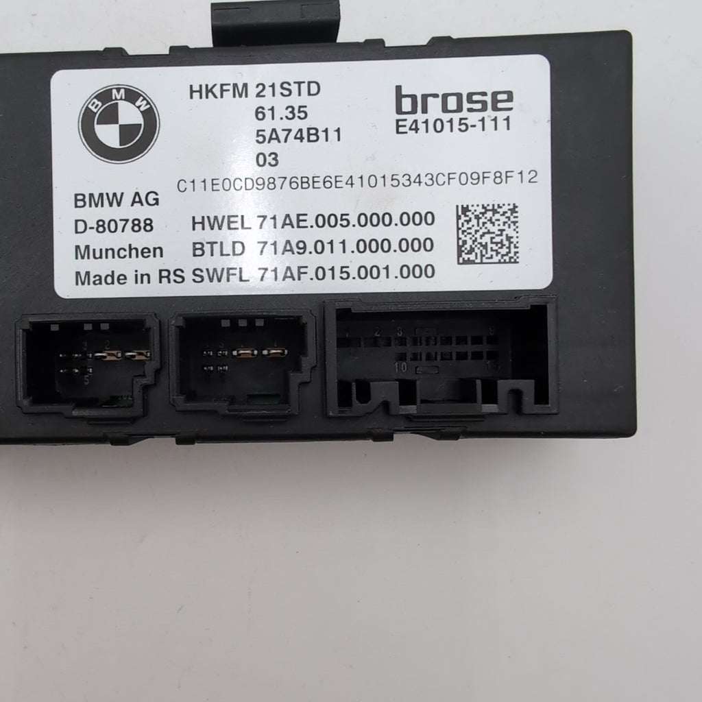 2023 2024 2025 BMW G60 XM X1 X2 X3 Trunk Lid Liftgate Control Module 5A74B11