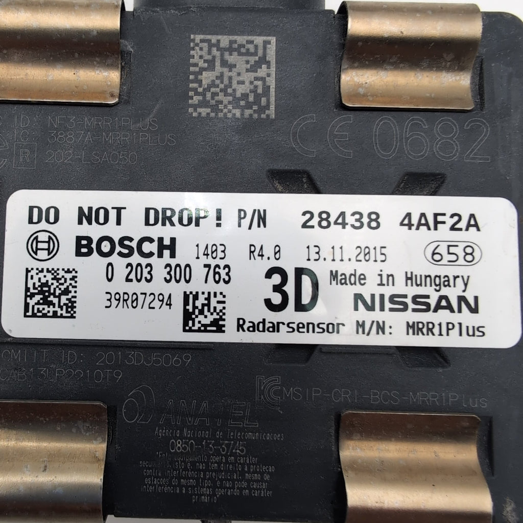 2015 2016 2017 Nissan Sentra Cruise Control Distance Radar Sensor 284384AF2A