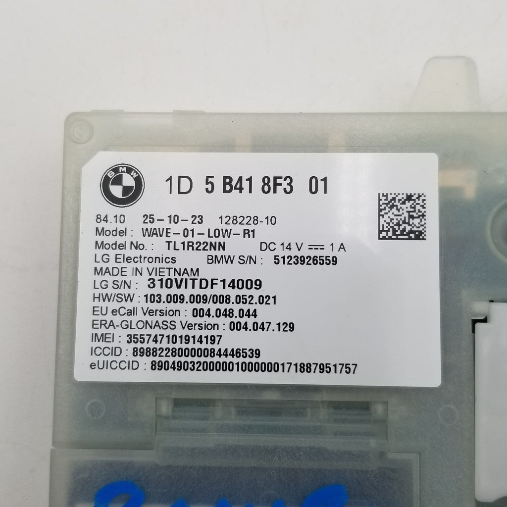 2024 BMW X1 TELEMATICS COMMUNICATION COMPUTER CONTROL MODULE UNIT