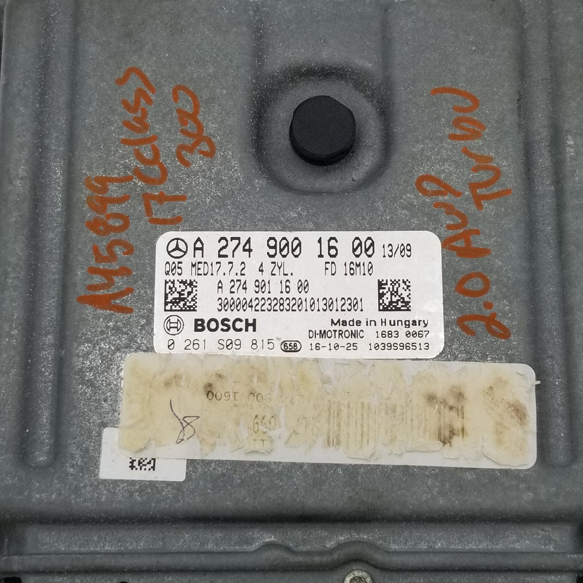 15-20 Mercedes GLC300 C300 E300 M274 ECU ECM Engine Control Module Unit