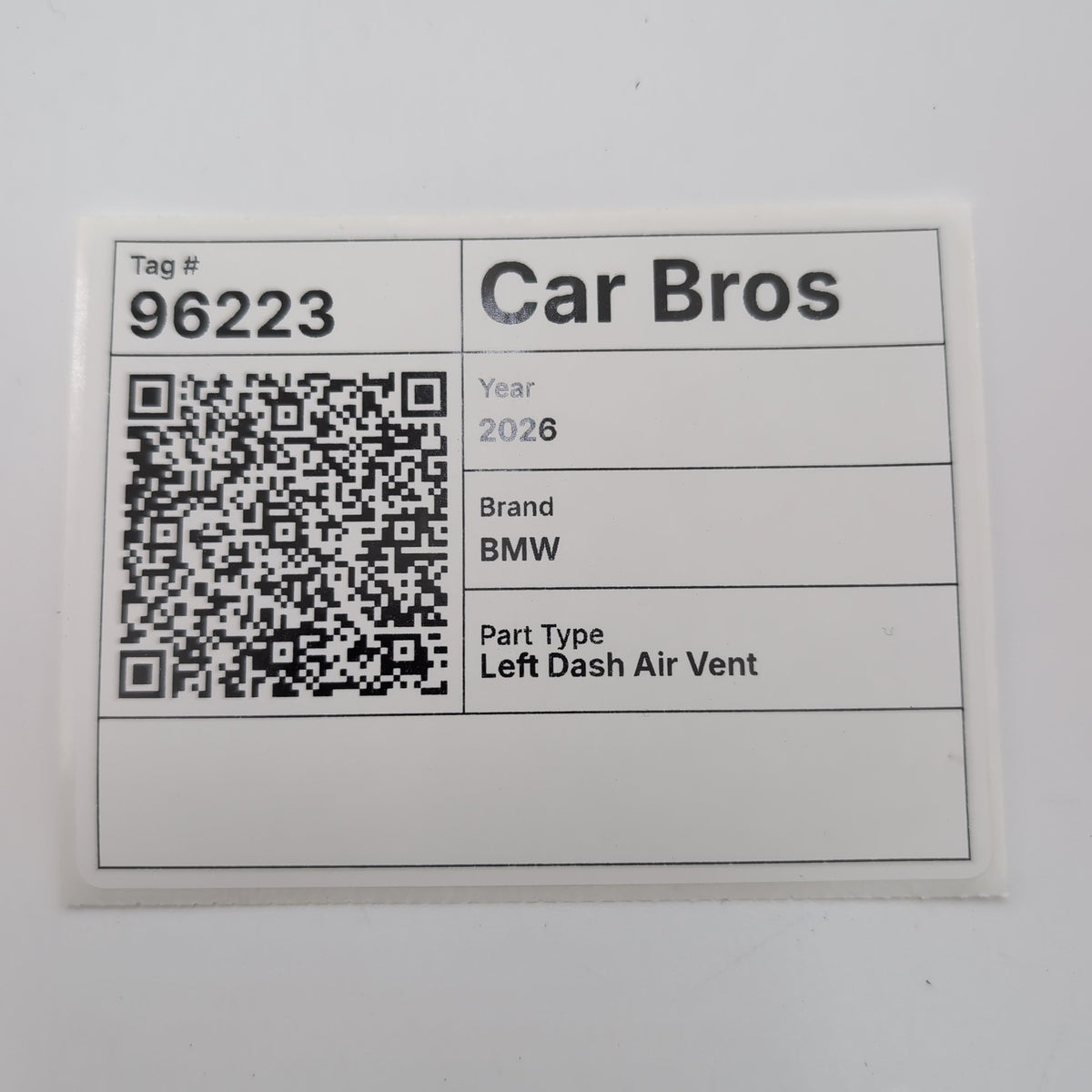 2024 - 2026 BMW i5 530i 540i 550e G60 Front Left Dash Air Vent Dark Oak Trim