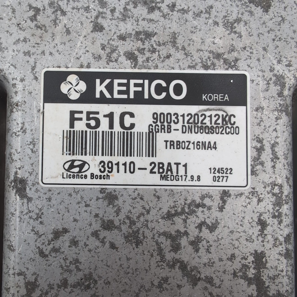 2012 2013 2014 Hyundai Accent 1.6L Engine Computer Control Module 39110-2BAT1