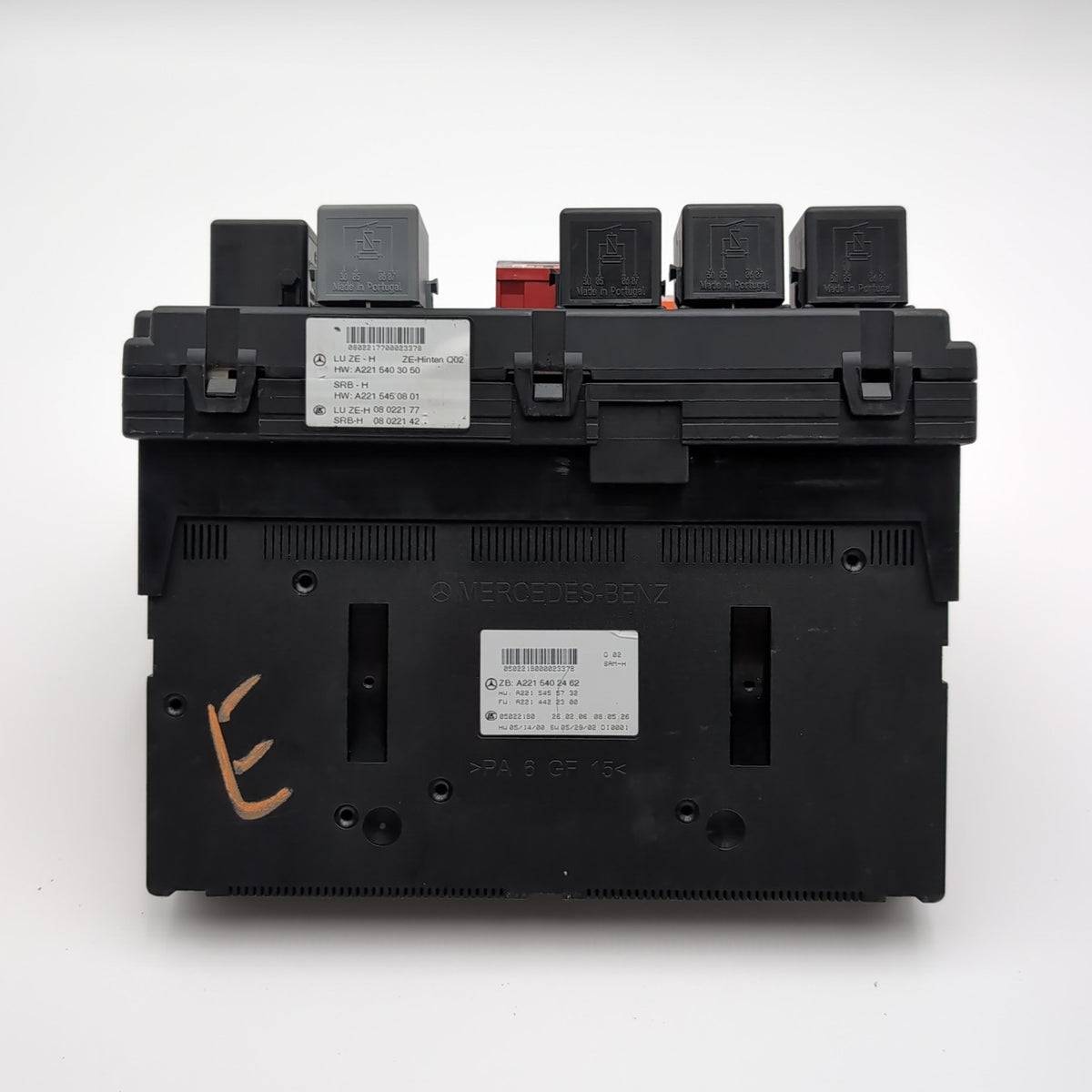2007 2008 2009 Mercedes W221 S550 Rear Trunk Fuse Relay Junction Box A2215403050