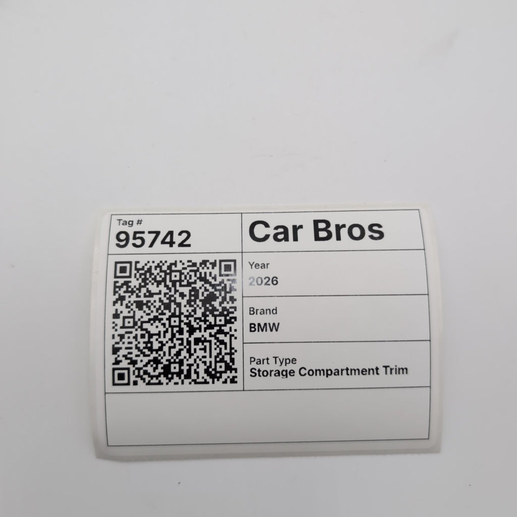 2023 - 2026 BMW 330i G20 G26 Center Storage Compart Fineline Open Pore Wood Trim