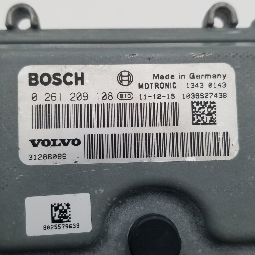 2012 Volvo S60 Engine Control Module Unit Ecm 31286086 C14 006