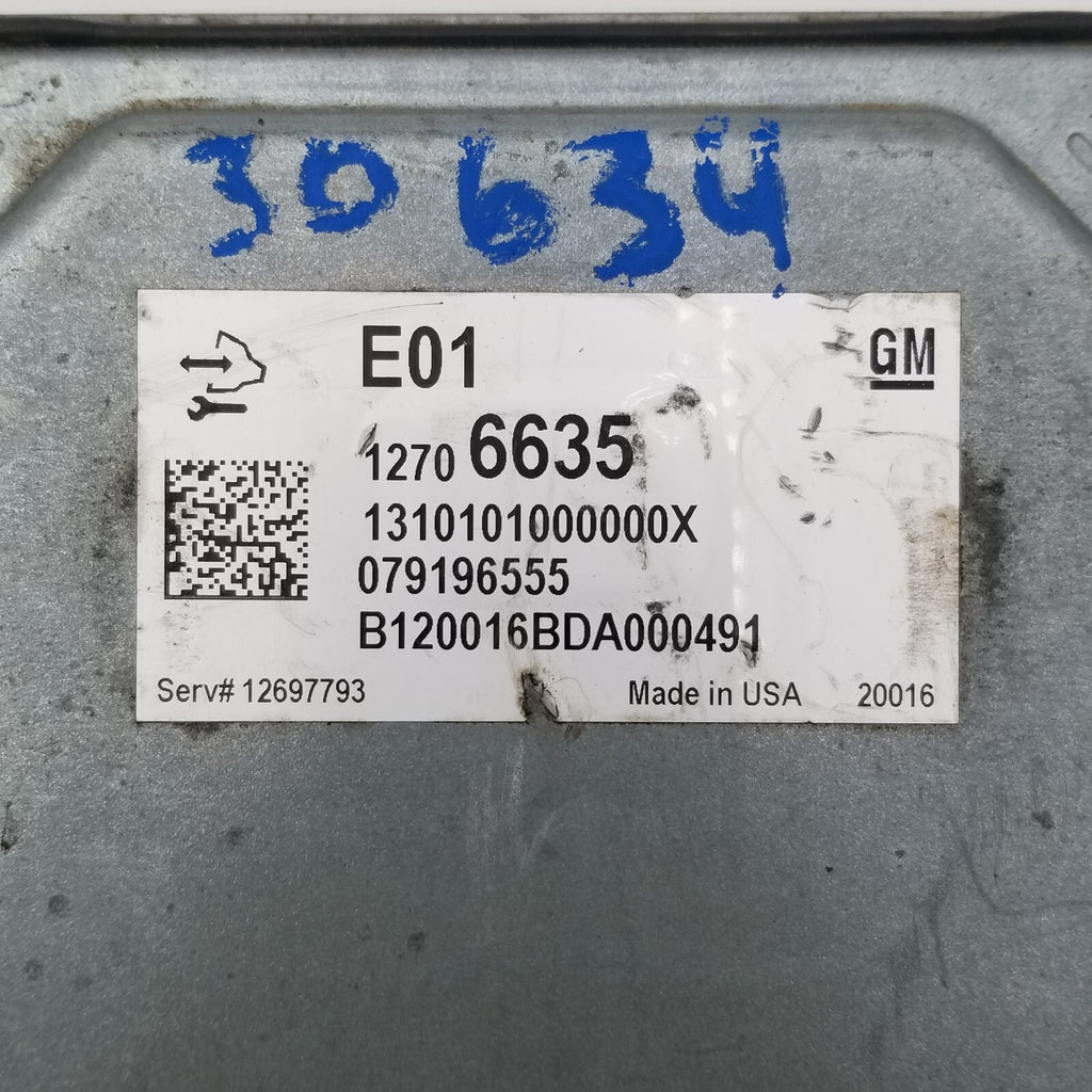 2020 2021 2022 Buick Encore Computer Brain Engine Control ECU ECM EBX 12706635