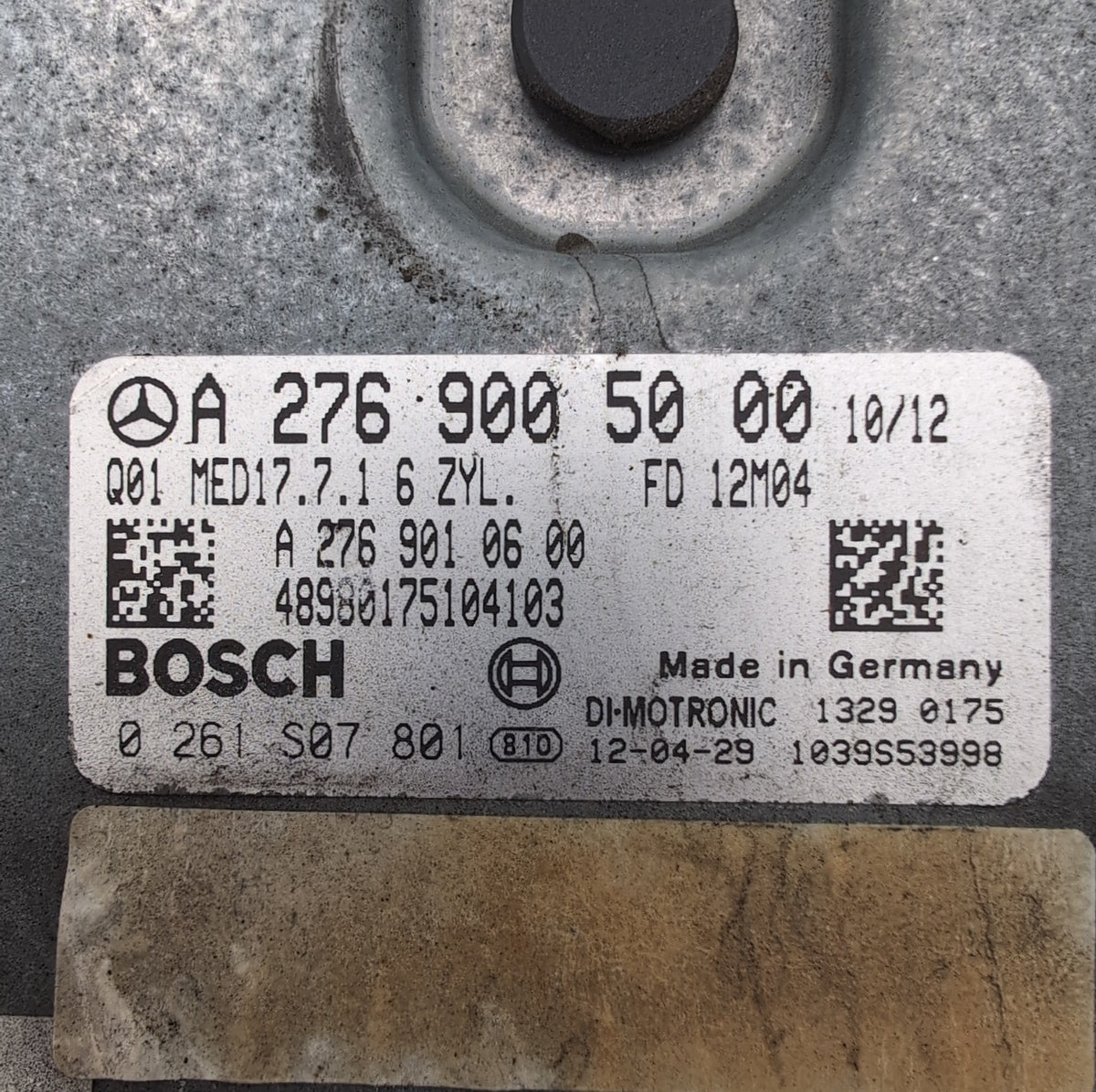 2013 2014 Mercedes Benz C300 3.5L AWD Engine Computer Control Module A2769005000