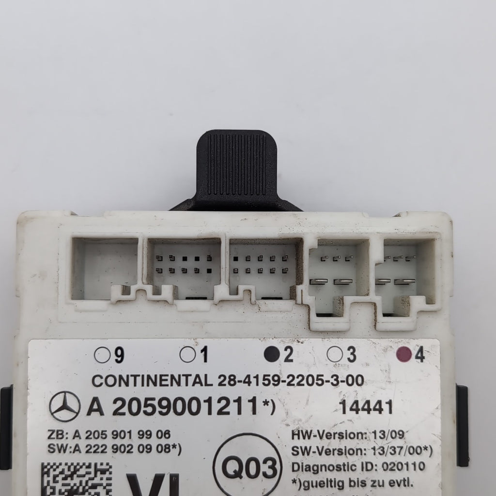 2015- 2020 Mercedes W205 C300 Front Left Driver Door Control Module A2059001211