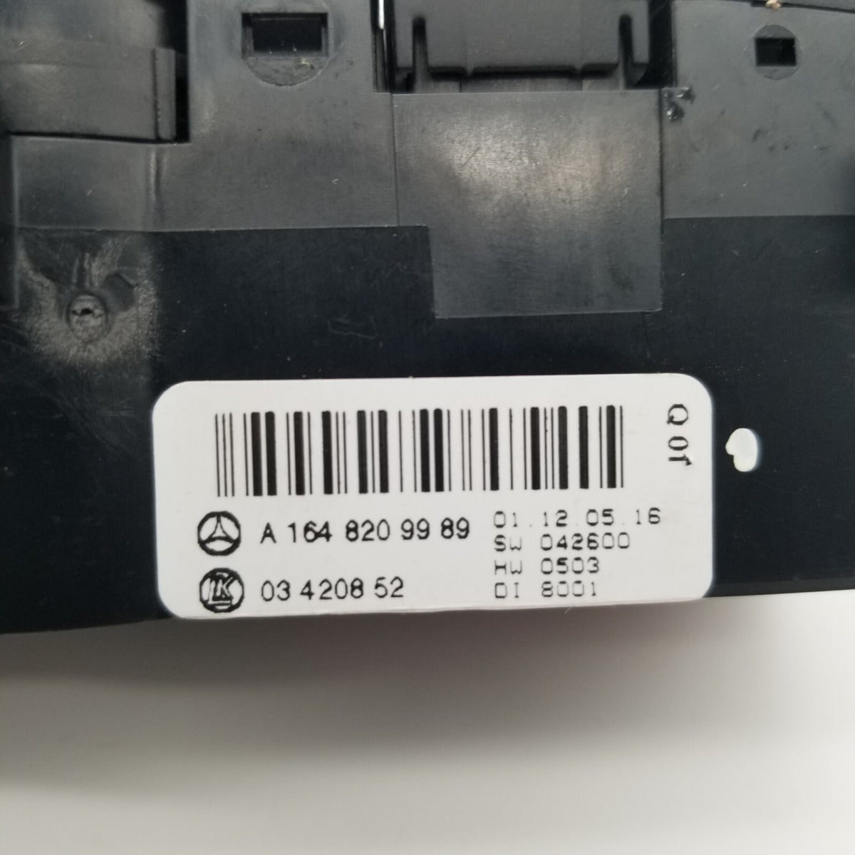 2006- 2011 Mercedes W251 R500 ML350 Rear AC Heater Climate Control Switch OEM