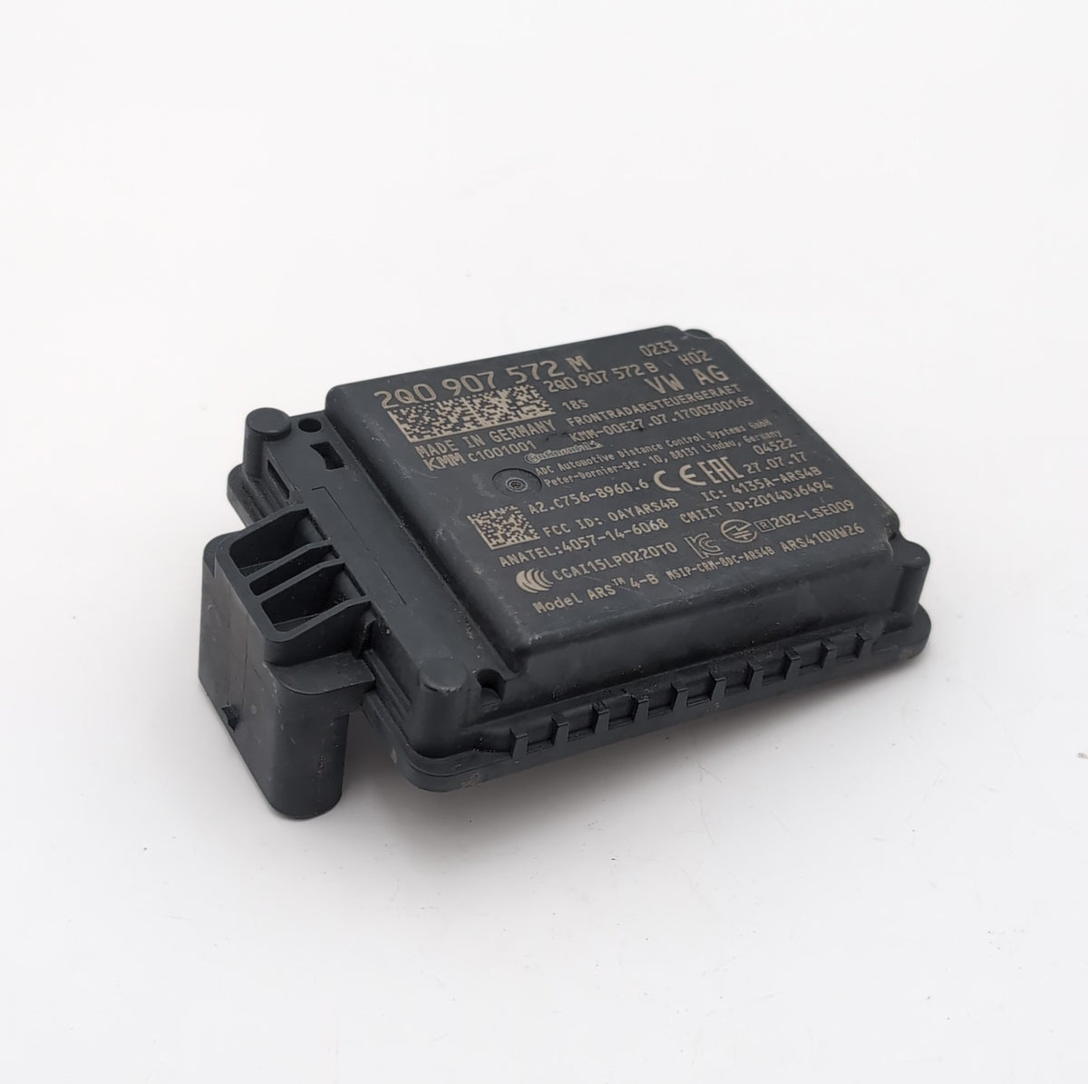 2018 2019 Volkswagen Tiguan Front Cruise Control Radar 2Q0907572M OEM