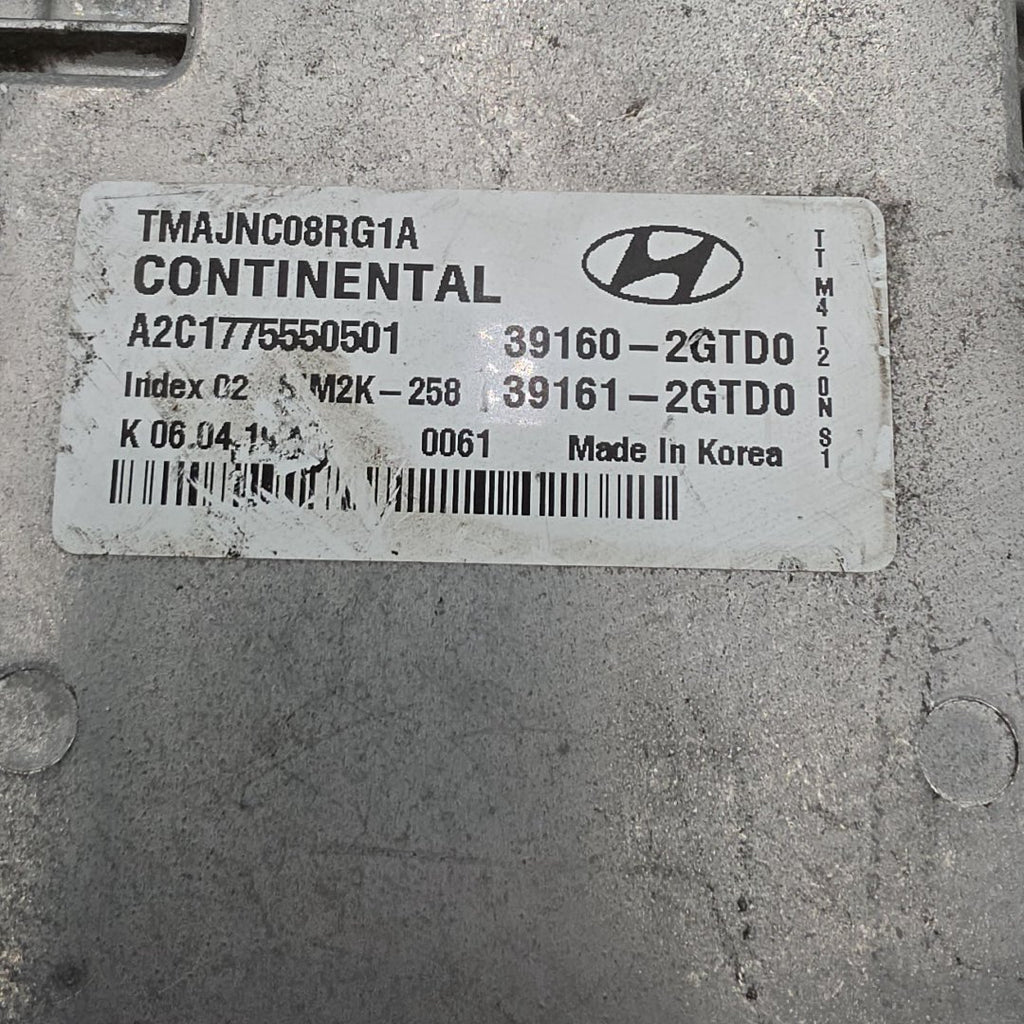 2019 Hyundai Santa Fe 2.0L Engine Computer Control Module ECU 39160-2GTD0