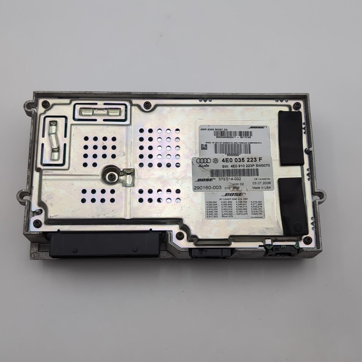 2007 2008 2009 Audi A8 AMP BOSE Stereo Audio Sound System Radio Amplifier