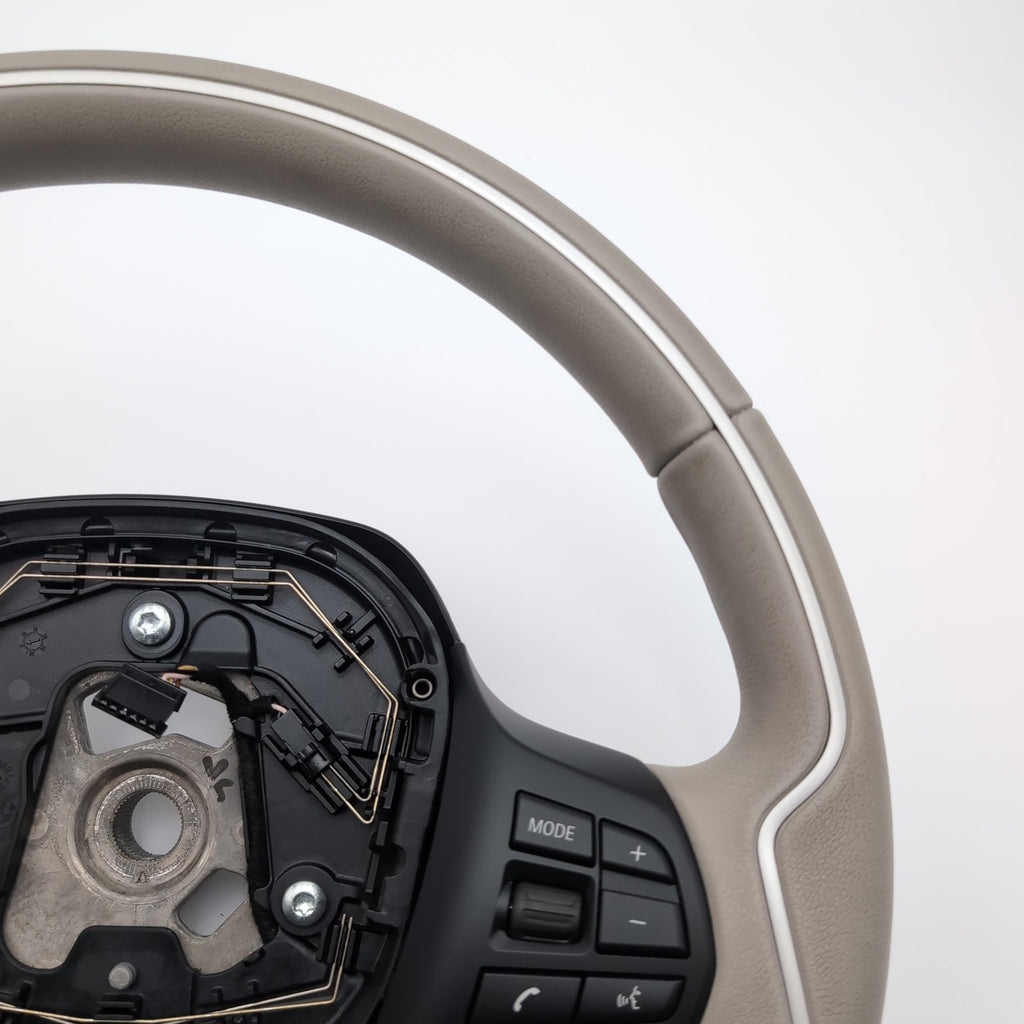 2014 - 2021 BMW i3 i3s I01 Steering Wheel Leather Lodge Design Gray 6870165