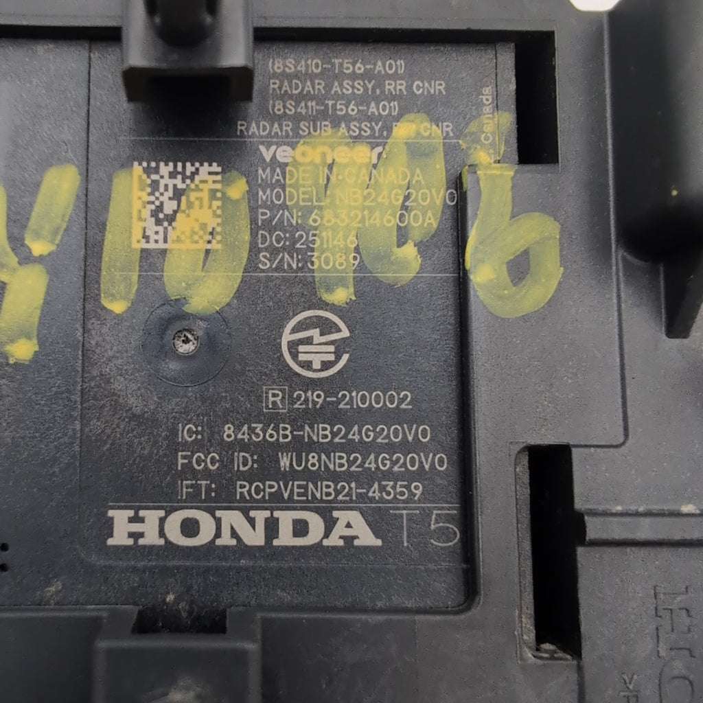 2025 2026 Honda Civic Rear Corner Blind Spot Radar Sensor 8S410-T56-A01