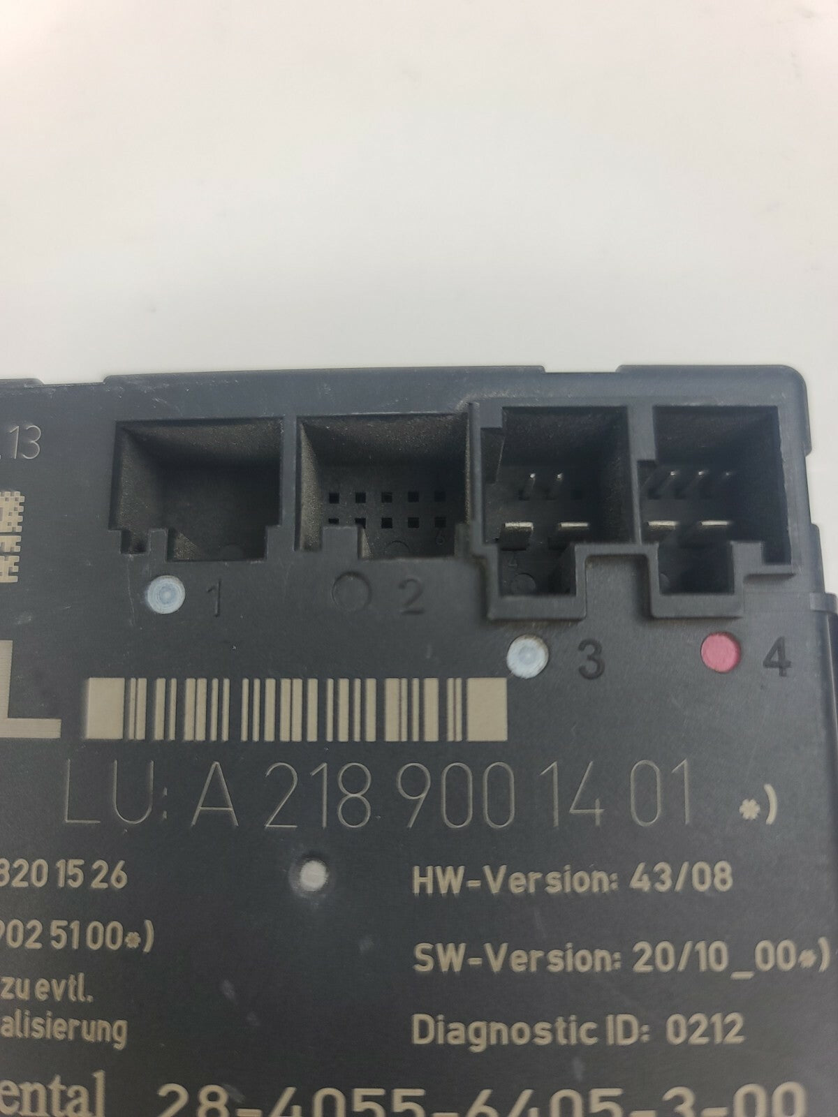 2013 2014 Mercedes C300 W204 Left Rear Driver Door Control Module A2189001401