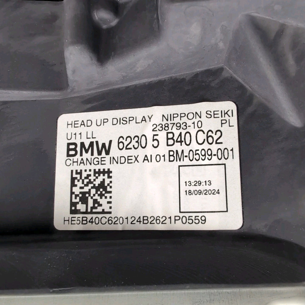 2023 2024 2025 BMW X1 U11 HUD Head Up Display Unit 5B40C62