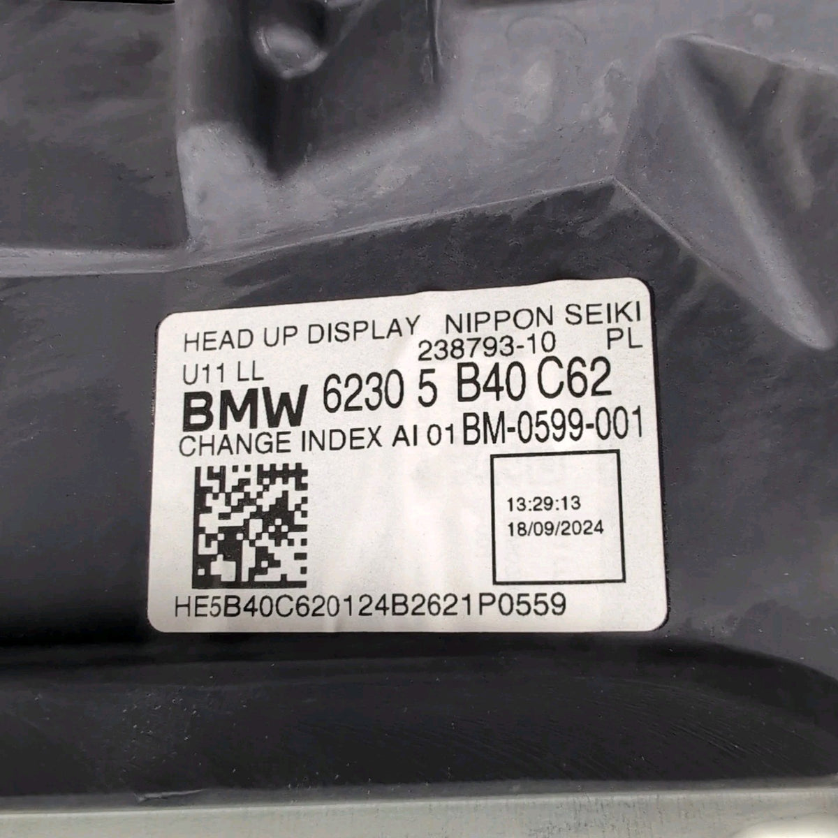 2023 2024 2025 BMW X1 U11 HUD Head Up Display Unit 5B40C62